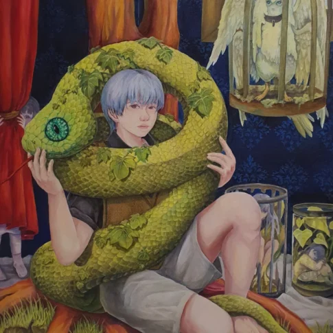 Suyeon Yu, A Memoir of Hothouse Flowers, 100.0×80.3cm, oil on canvas, 2024