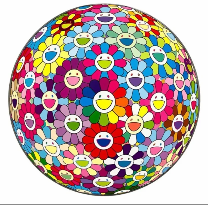 Takashi Murakami, Charge into the Center of Consciousness, 71.0×71.0cm, offset print, 2023