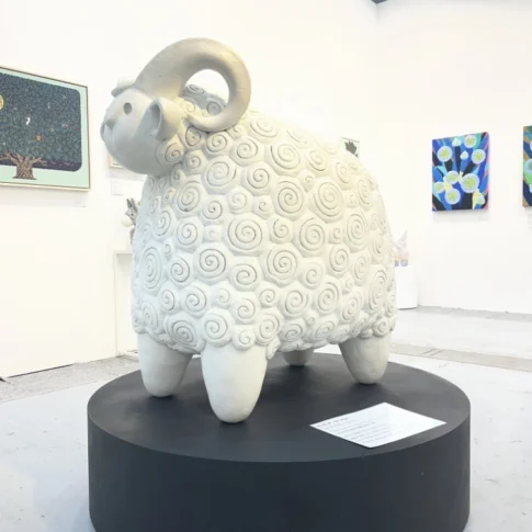 Kim Jaegyu, Silent Mutation, 120.0×75.0×101.0cm, ceramic, 1260°C reduction firing, 1250°C oxidation firing, 2020