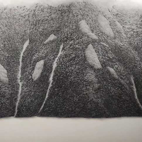 Hur Jun, Abyss, 128.0×163.0cm, Korean ink and pigments on paper, 2005