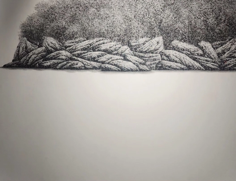 topohaus-07 Hur Jun, Journey 5, 120.0×159.0cm, Korean ink and pigments on paper, 2005