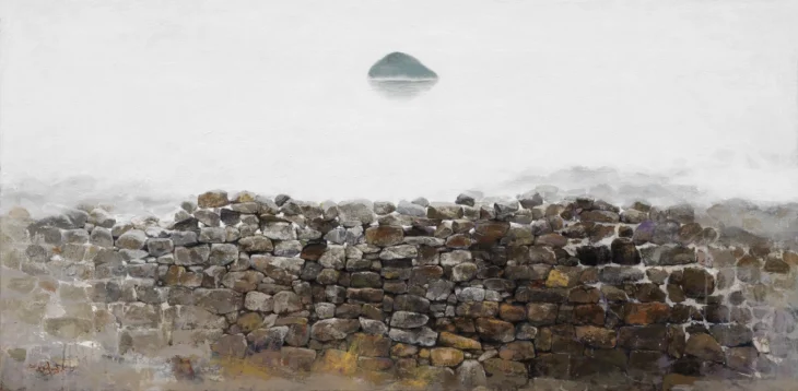 김원중, 바라보다 1, 80.0×162.2cm, acrylic on canvas, 2026